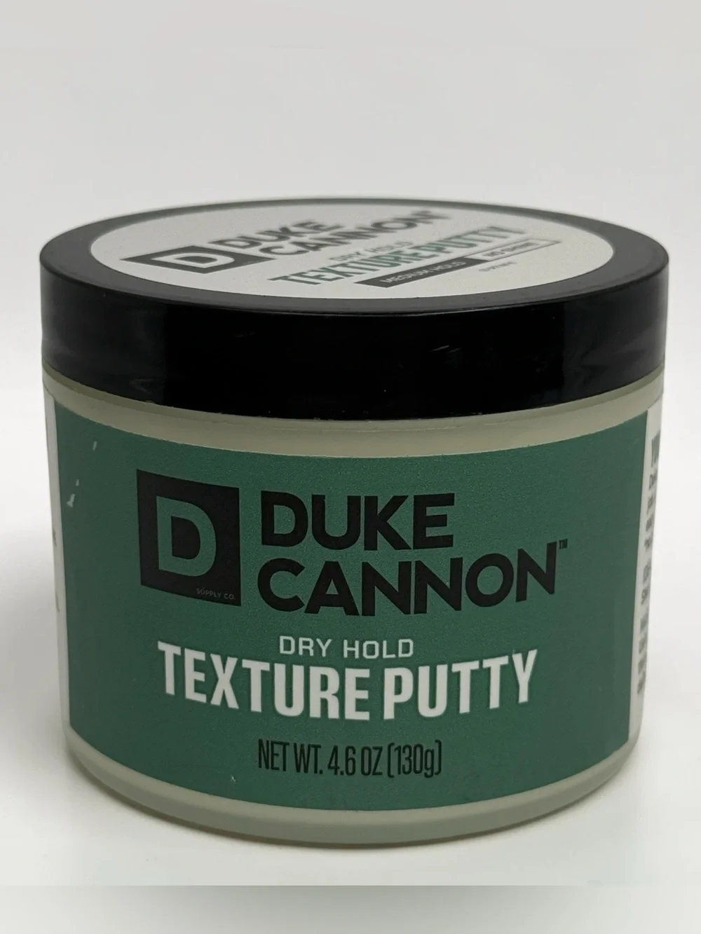 Duke Cannon Dry Hold Texture Putty 4.6oz Medium Hold‎ Matte Finish Water Based